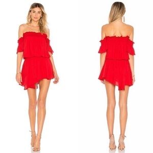 Amanda Uprichard Ariella Dress in Lipstick SzXS